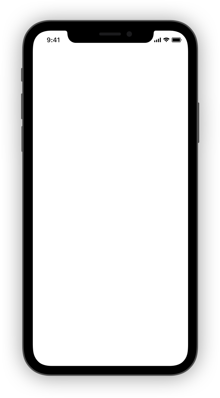 Cell phone with a blank screen.